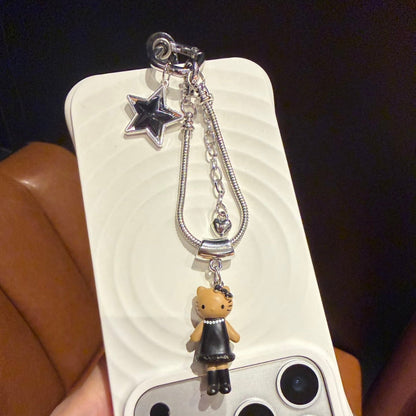 "Ins-style" Hello Kitty beaded phone charm / girly accessory / keychain / earphone chain
