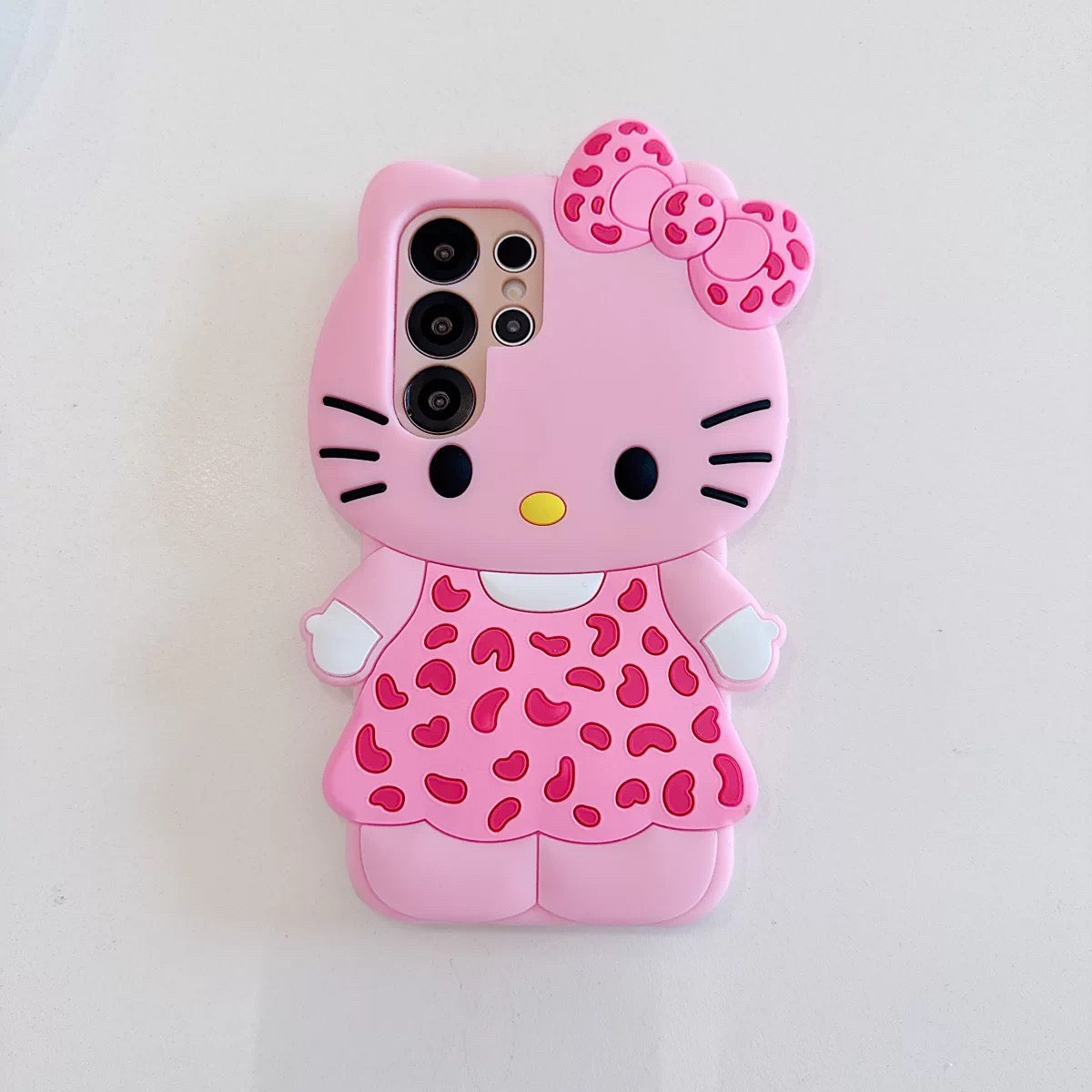 Trendy Leopard-Print Hello Kitty Phone Case