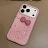 Pink Hello Kitty Bow Lanyard Phone Case