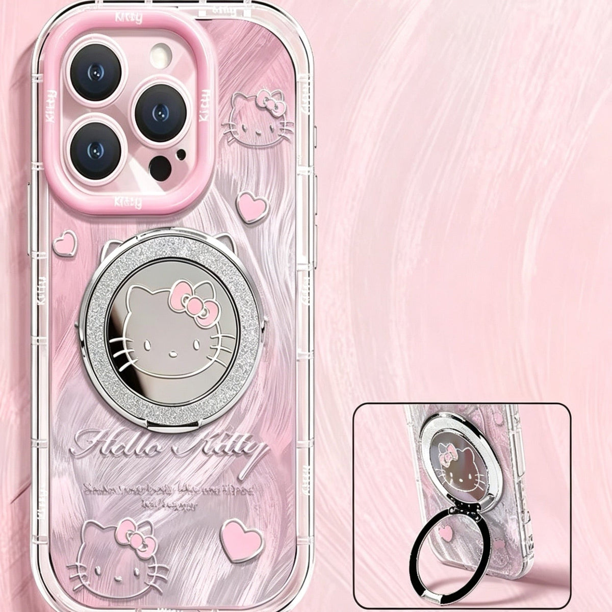 Hello Kitty Mirror Stand Phone Case – Style 2