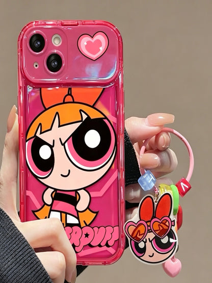 The Powerpuff Girls Flip-Mirror Phone Case