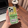 Gradient-wash frog ear phone case with mirror stand