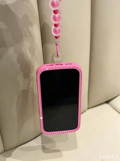 Cute rhinestone-studded Hello Kitty phone case (Instagram style)