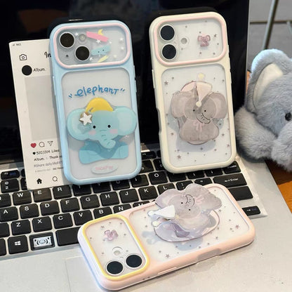 Cute Elephant Stand Phone Case