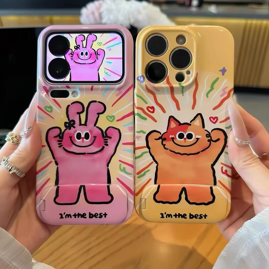 "Energy Cat" Mirror Stand Phone Case