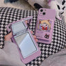 Cute girl-style makeup mirror phone case
