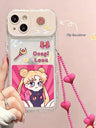 Cute Girl Style Flip-Mirror Phone Case