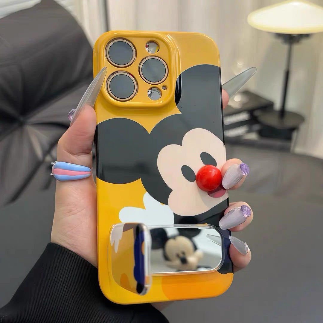 Mickey and Minnie mirror stand phone case