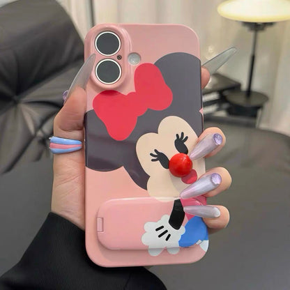 Mickey and Minnie mirror stand phone case