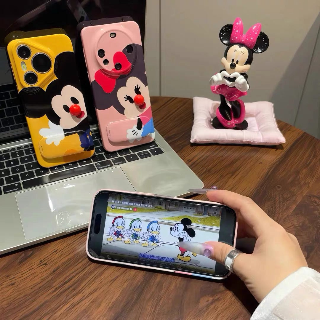 Mickey and Minnie mirror stand phone case