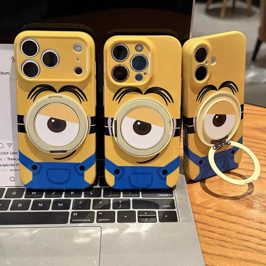 Compatible with Samsung  Minion Rotating Kickstand Phone Case