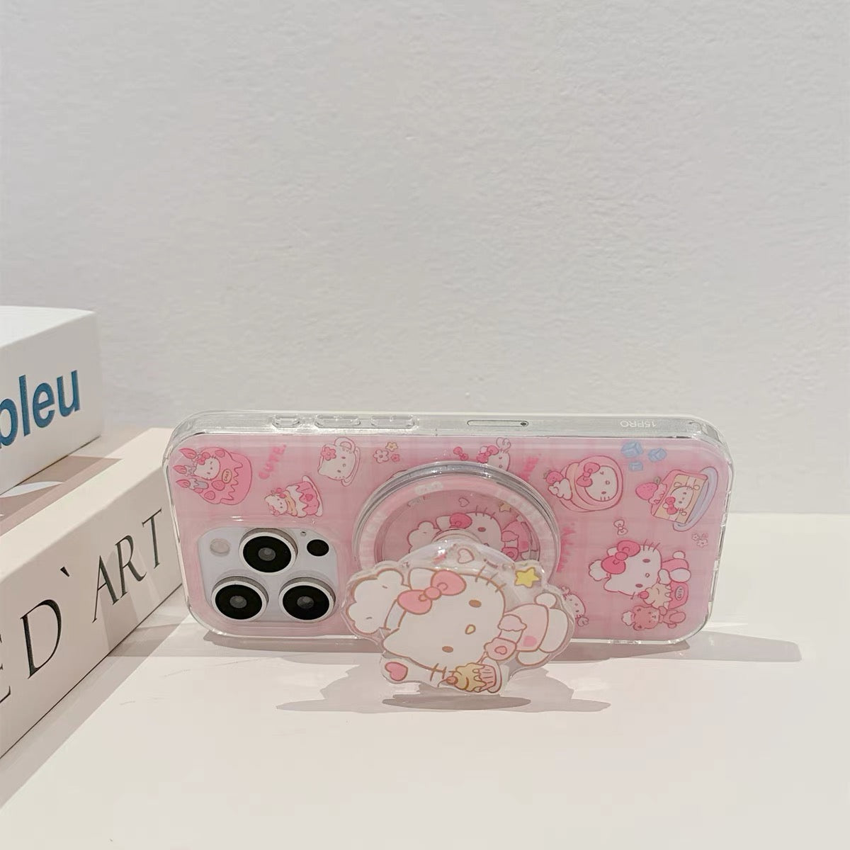 Compatible with Samsung Hello Kitty & Kuromi Magnetic Kickstand Phone Case