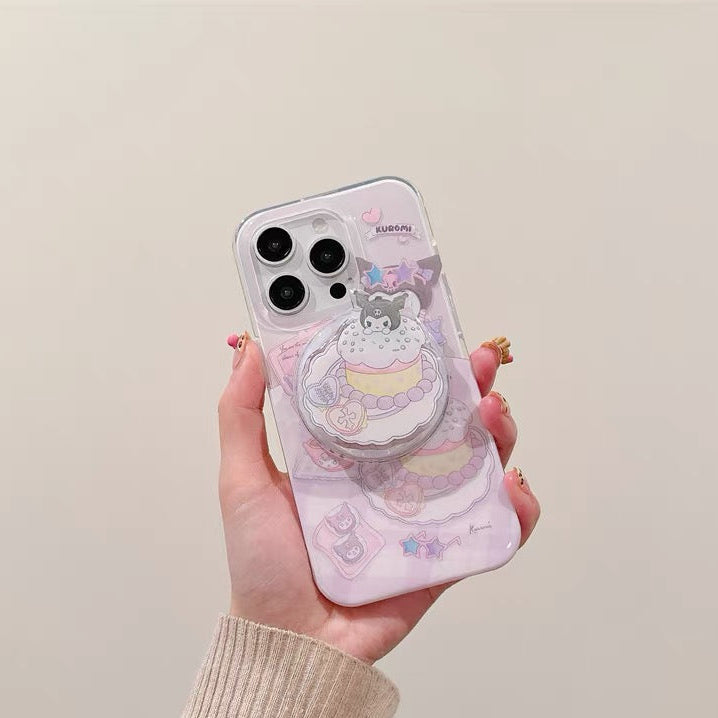 Compatible with Samsung Hello Kitty & Kuromi Magnetic Kickstand Phone Case