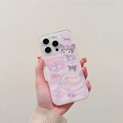 Compatible with Samsung Hello Kitty & Kuromi Magnetic Kickstand Phone Case