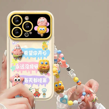 Underwater Family Flip-Mirror & Bracelet Phone Case