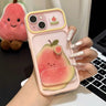 Rotating Guava-Themed Phone Case with Mirror Stand