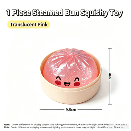 Cute, realistic steamed bun stress-relief squeeze toy—the ultimate stress buster.