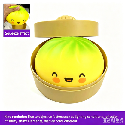 Cute, realistic steamed bun stress-relief squeeze toy—the ultimate stress buster.