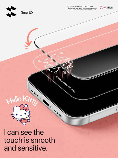 Hello Kitty tempered glass screen protector for iPhone