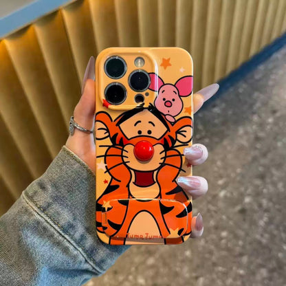 Android Winnie the Pooh and Tigger Mirror Stand Phone Case