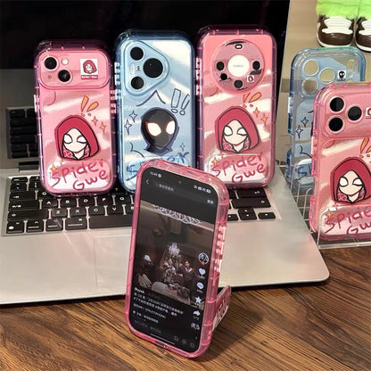 Android Spider-Man Graffiti Mirror-Stand Phone Case
