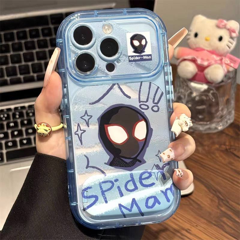 Graffiti Spider-Man Phone Case with Mirror Stand