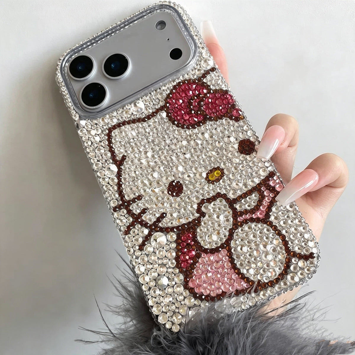 Suitable for Samsung Hello Kitty rhinestone phone case