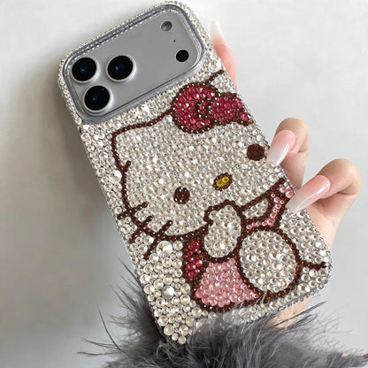 Suitable for Samsung Hello Kitty rhinestone phone case