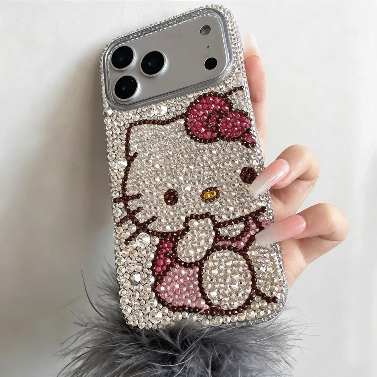 Suitable for Samsung Hello Kitty rhinestone phone case