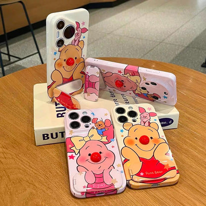 Anduoweini Piggy Mirror Stand Phone Case