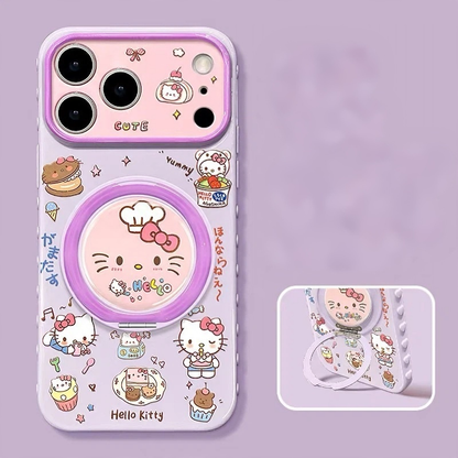 Cake Hello Kitty Phone Case with Bracelet and Stand