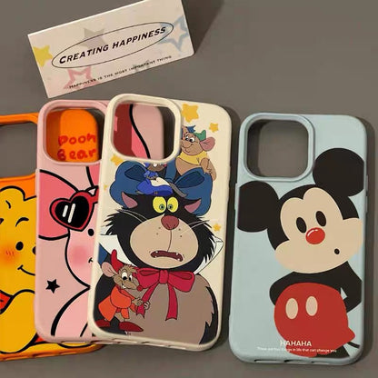 Big-Faced Cat, Red-Nosed Mickey, Piglet, and Winnie the Pooh Phone Case