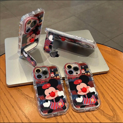 Android Phone Case with Red-Nosed Mickey Mirror Stand