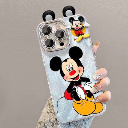 Mickey and Minnie figure phone case