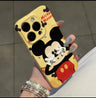 Cartoon Mickey face-covering mirror stand phone case