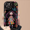 Graffiti-style girl phone case