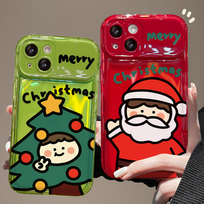 Santa Claus Flip Mirror Phone Case
