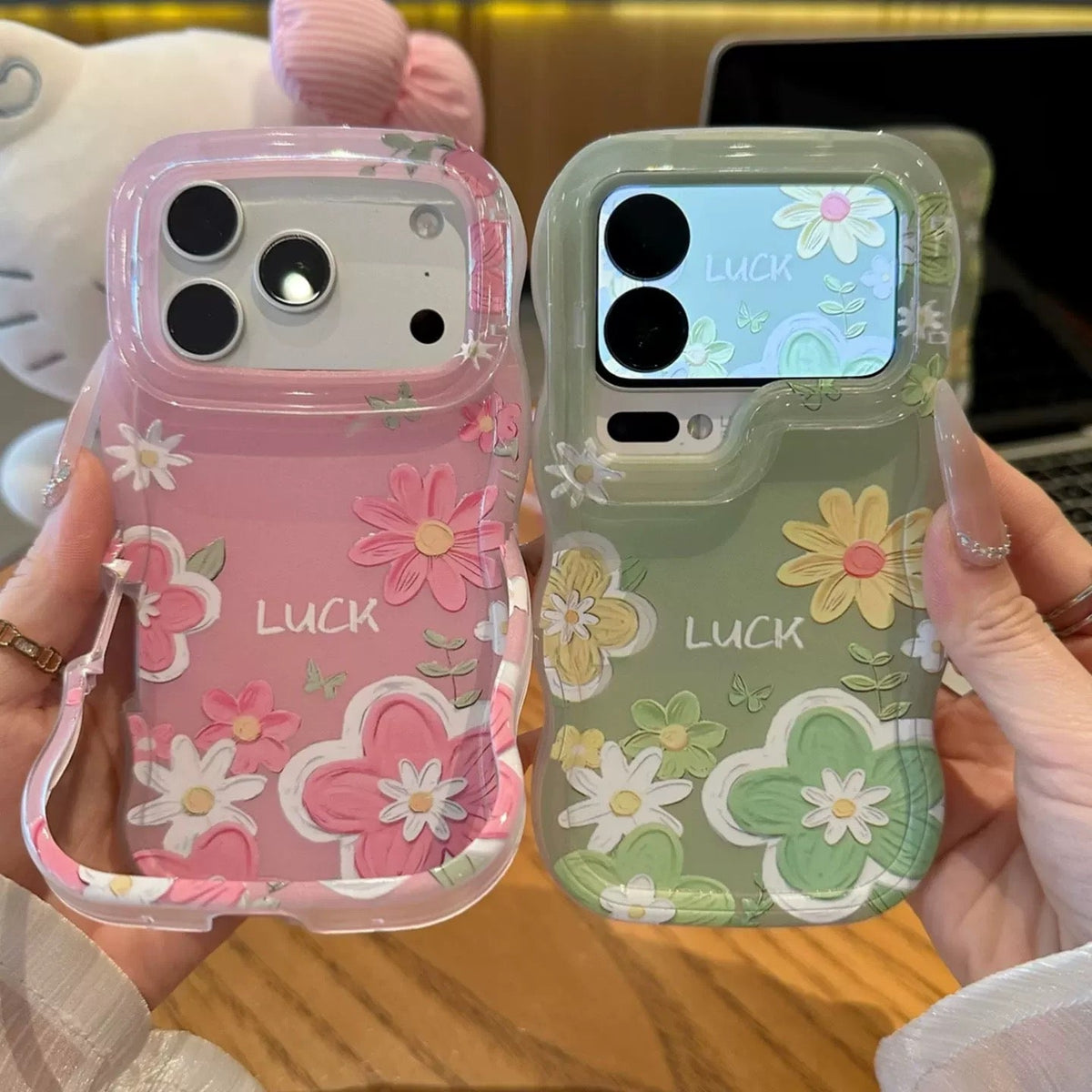 Small Flower Double Stand Phone Case