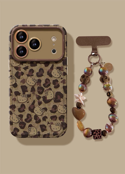 Full-screen Hello Kitty flip phone case (with mirror and stand)