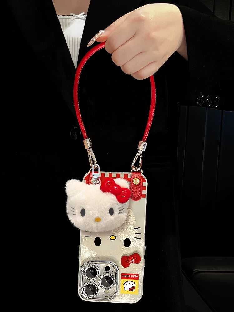 3D bow Kitty phone case