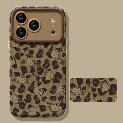 Full-screen Hello Kitty flip phone case (with mirror and stand)