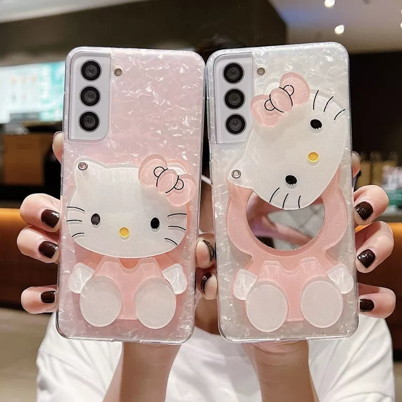 Compatible with Samsung  Kitty Mirror Phone Case