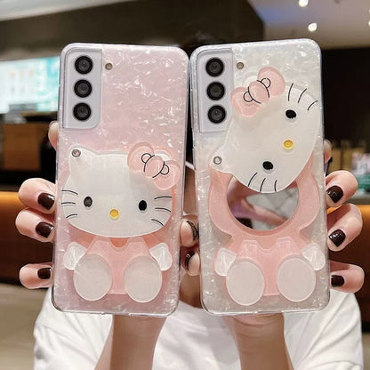 Compatible with Samsung  Kitty Mirror Phone Case