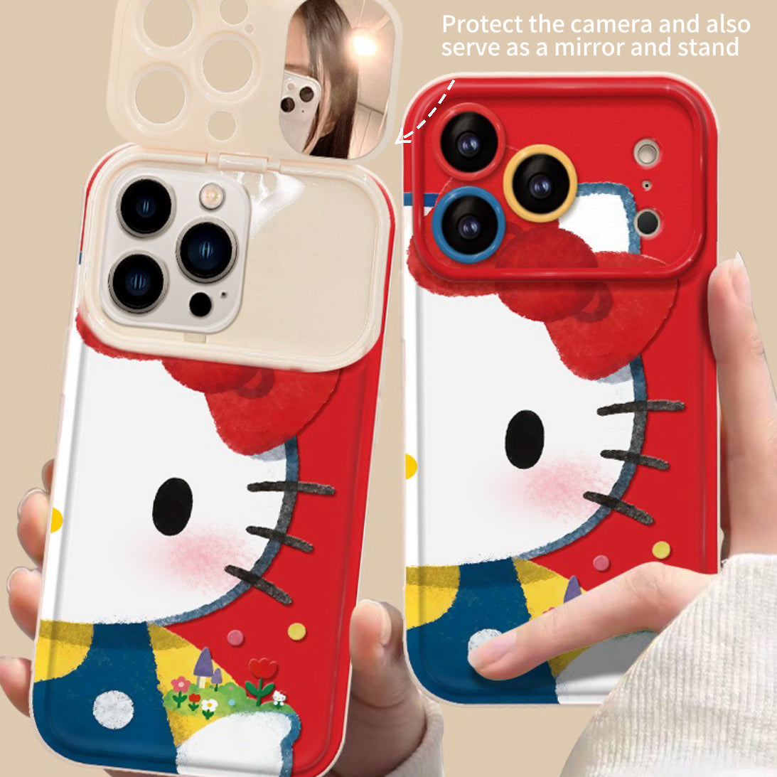 Colorful and cute Hello Kitty phone case