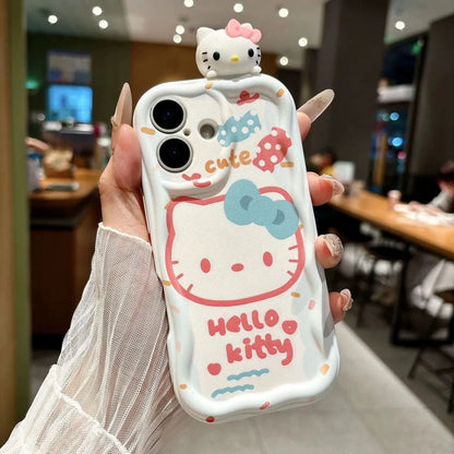 3D Kitty Portable Mirror and Stand Phone Case
