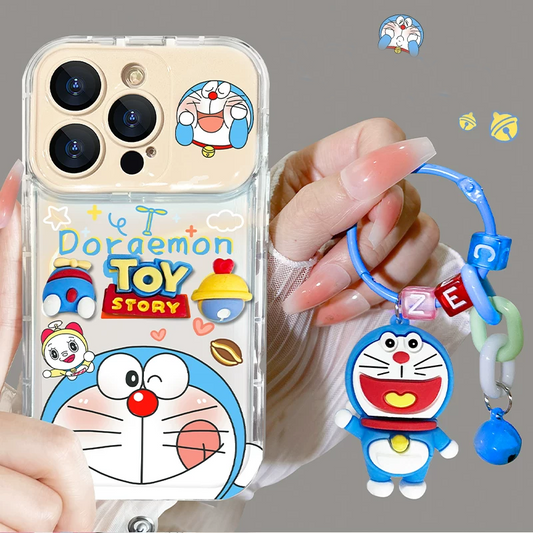 Doraemon flip mirror phone case