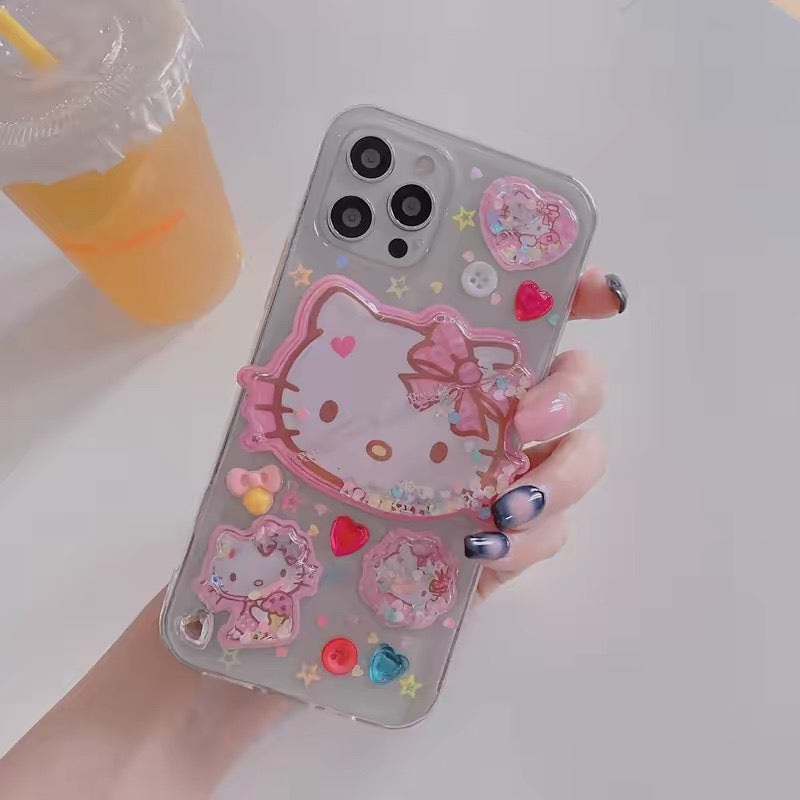 Compatible with Samsung"Quicksand Shaker" Kitty Phone Case