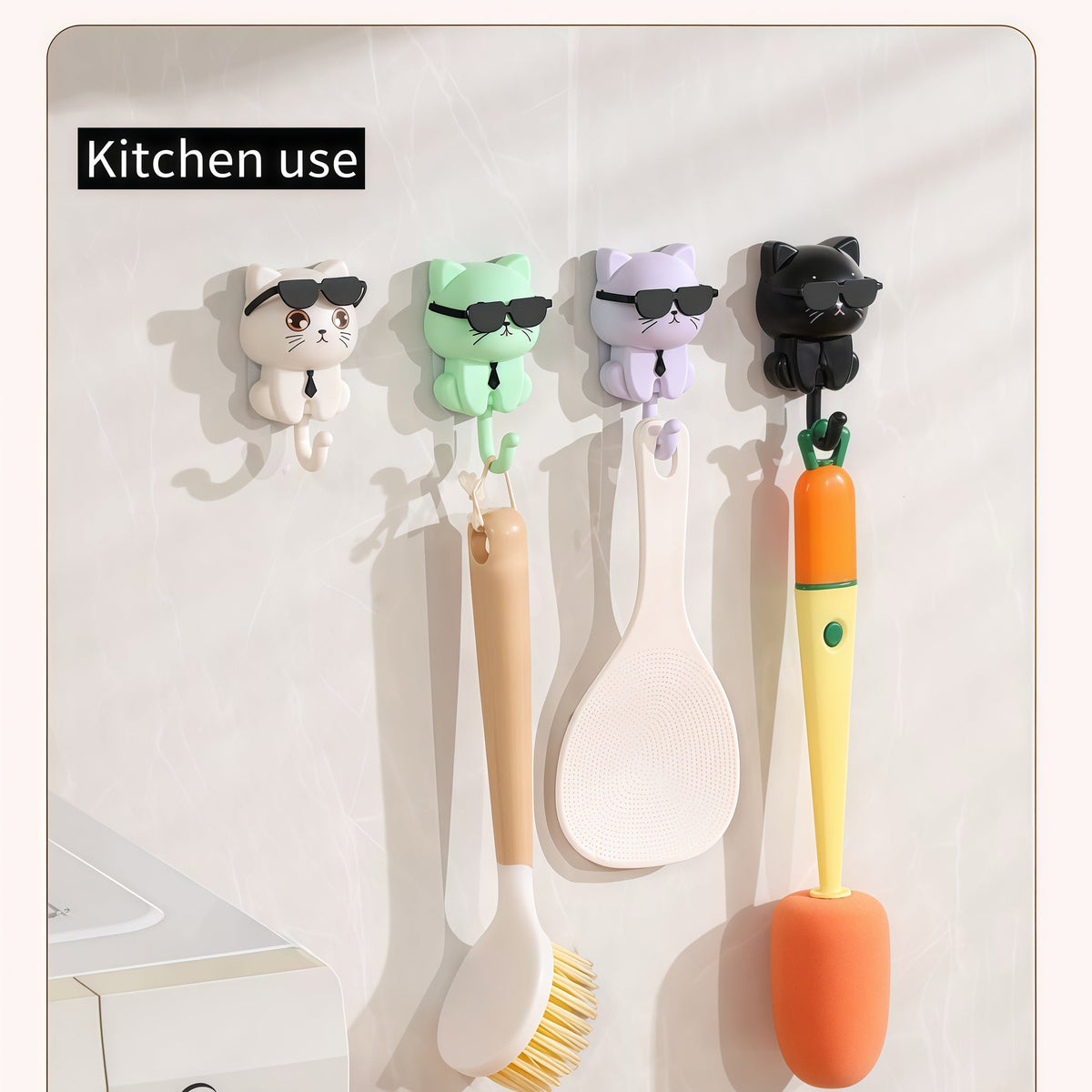 Kitten cartoon gravity hook