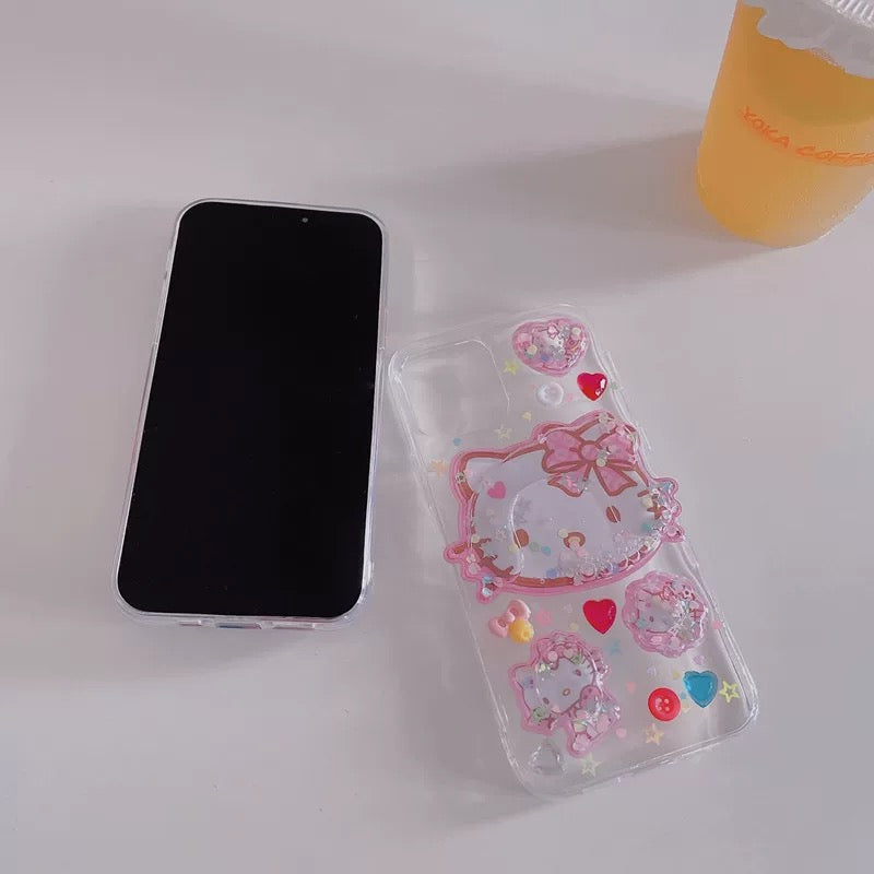 Compatible with Samsung"Quicksand Shaker" Kitty Phone Case