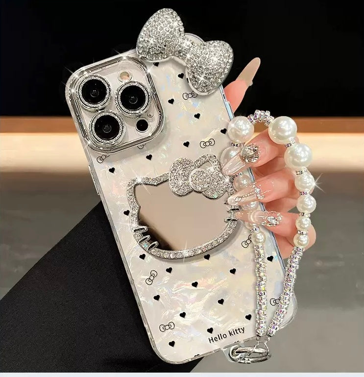 Kitty Cat Mirror Bracelet Phone Case